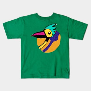 A very crazy bird Kids T-Shirt